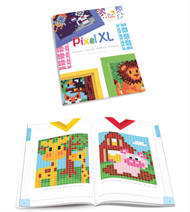 Idéhæfte til XL pixel perler på stor pixel plade.